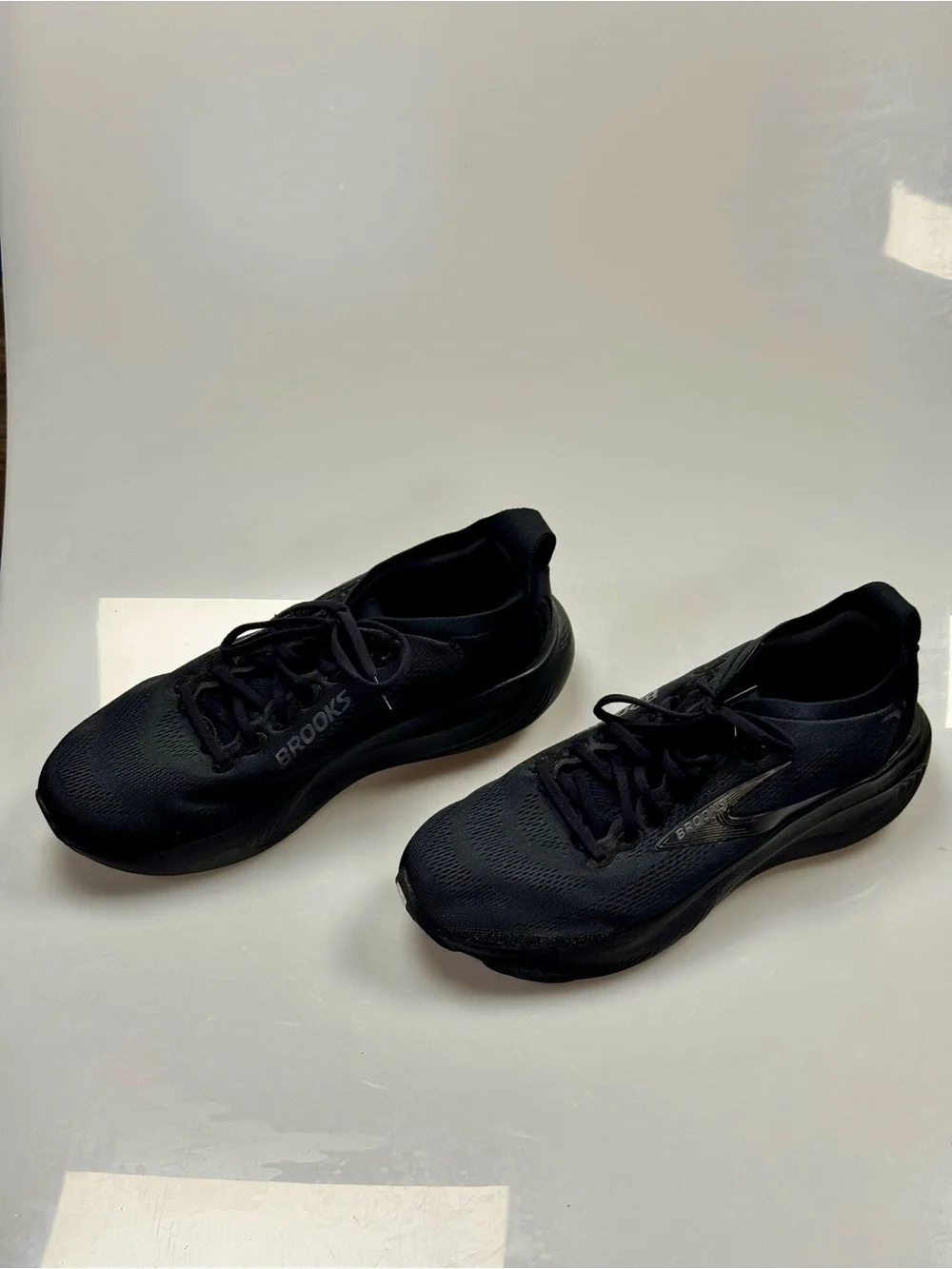 Brooks Adrenaline GTS 25 Men’s 11 Wide 2E Triple Black Running Shoes